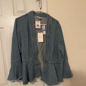 Tommy bahamas denim flare jacket.